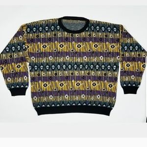 🚫 SOLD 🚫  Retro Abstract 80 90s Unisex Sweater